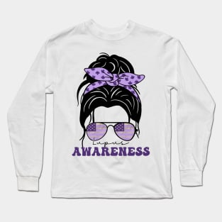 In May We Wear Purple Retro Lupus Awareness Month Long Sleeve T-Shirt